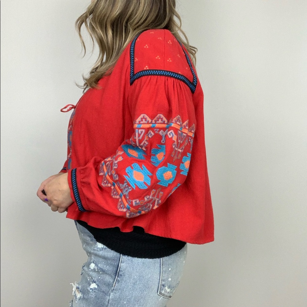 Tribal Tales Embroidery Jacket L&B XL 2X 3X Red - Picture 4 of 8